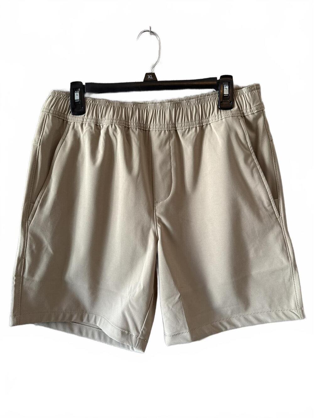 Memebers Mark Men's Tech Pull On Shorts Medium Khaki